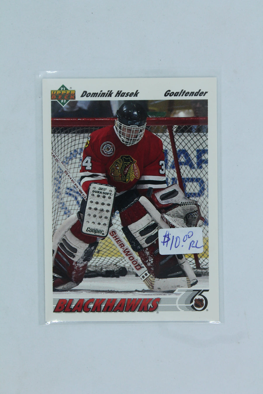 Dominik Hasek 1991-92 Upper Deck Rookie Card - Detroit Red Wings
