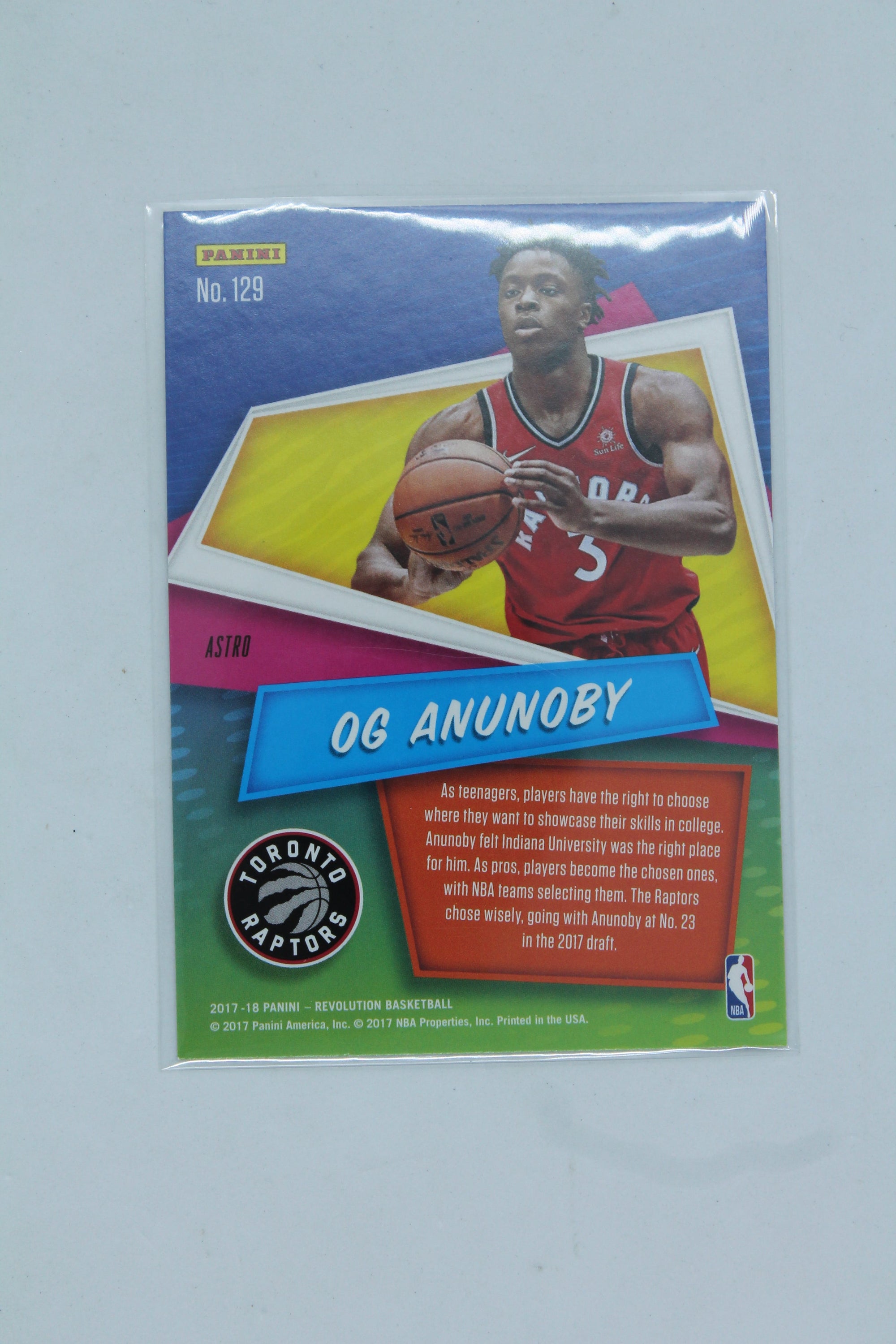 OG Anunoby 2017-18 Panini Revolution - Astro Rookie Card