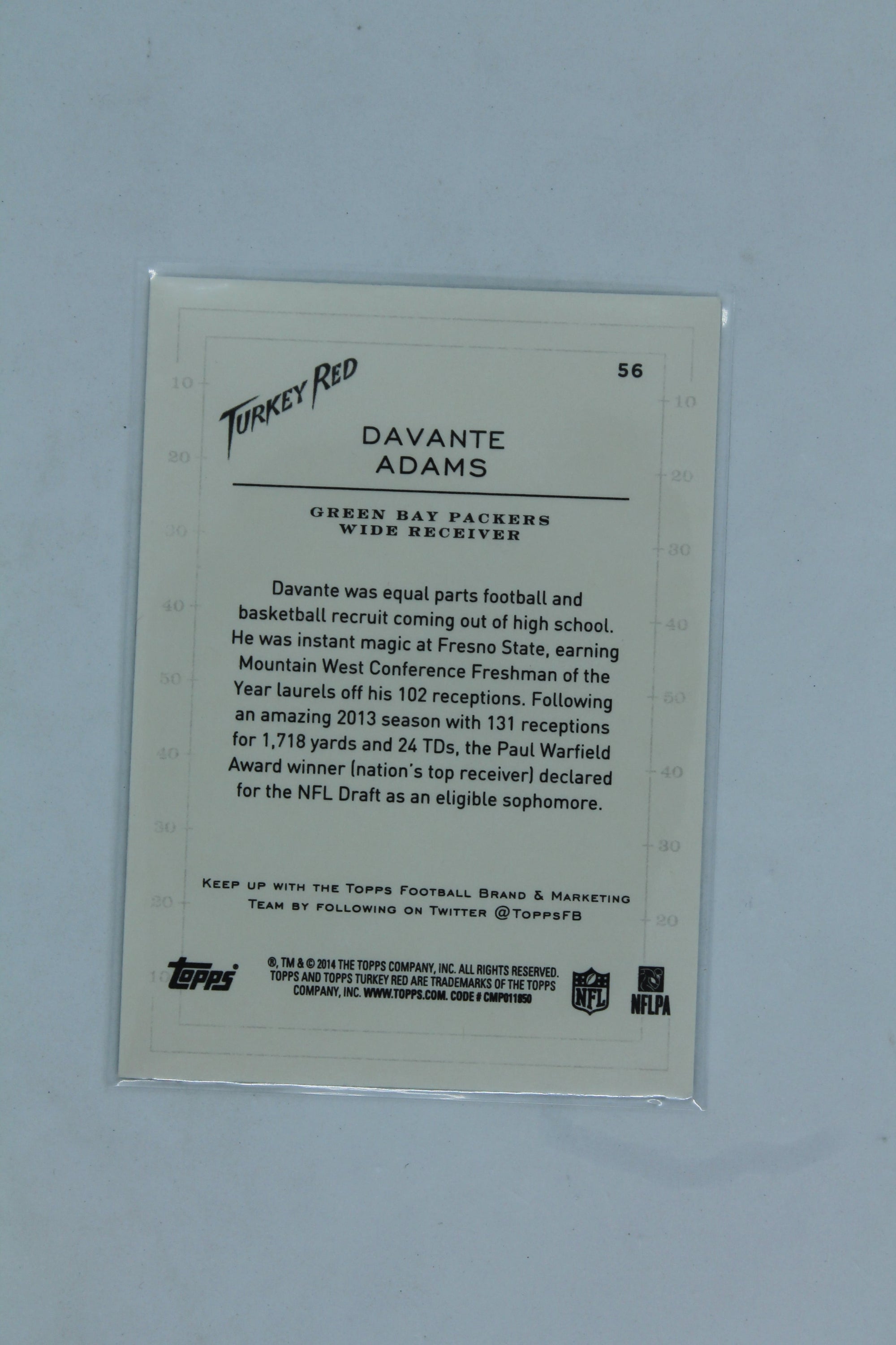 Davante Adams 2014 Topps Turkey Red Rookie Card