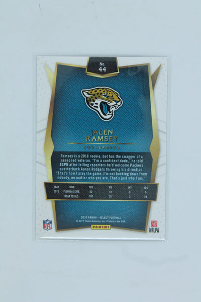 Jalen Ramsey 2016 Panini Select Rookie Card - Jacksonville Jaguars