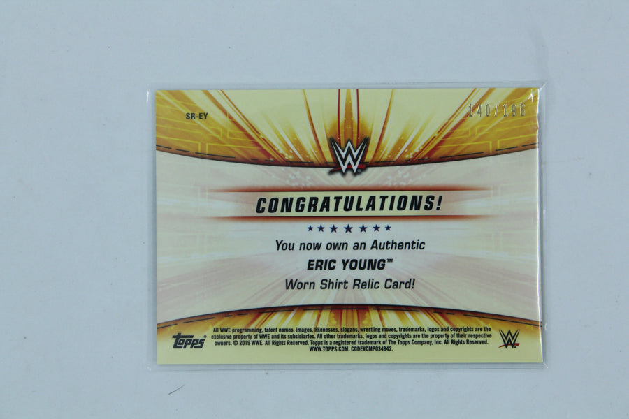 Eric Young 2019 Topps WWE Summerslam - Superstar Relics - #SR-EY  #140/196