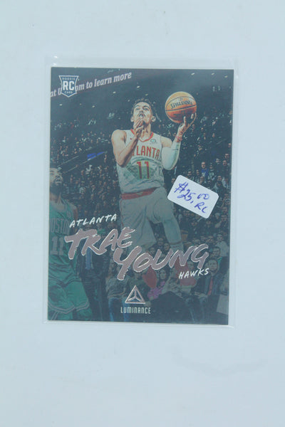 Trae Young 2018-19 Panini Chronicles Luminance Rookie Card