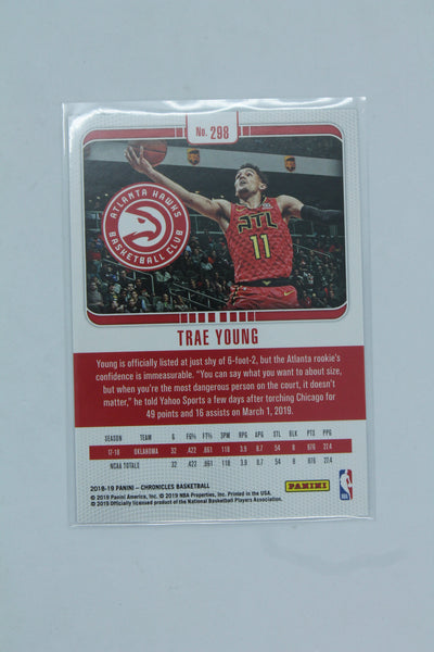 Trae Young 2018-19 Panini Chronicles Studio Rookie Card