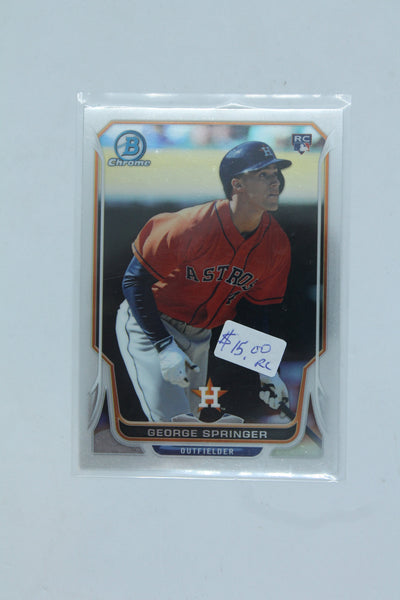 George Springer Bowman Chrome Rookie Card