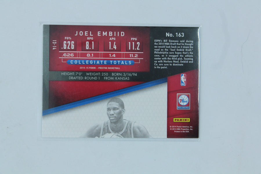 Joel Embiid  2014-15 Panini Prestige Rookie Card