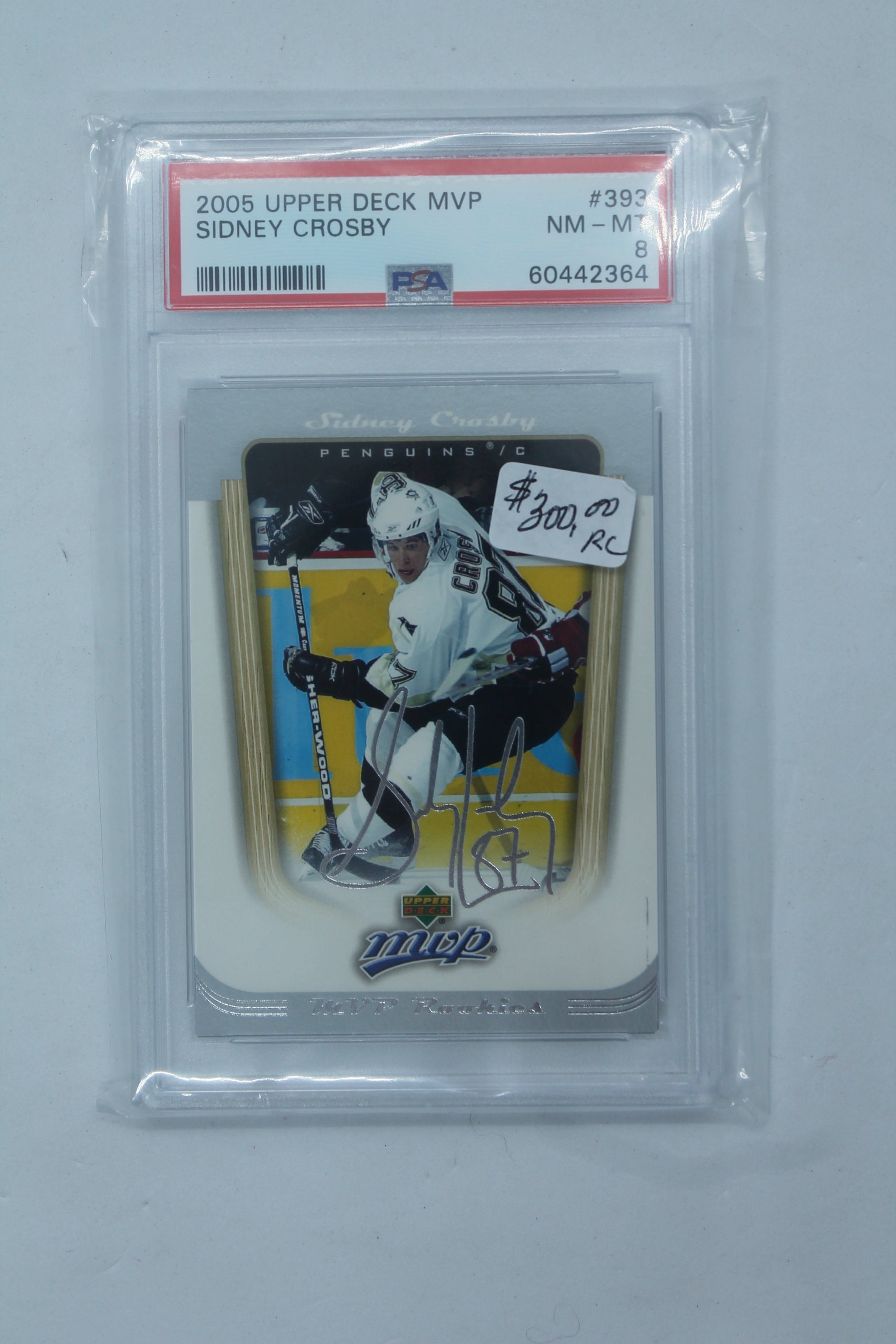 Sidney Crosby Upper Deck MVP Rookie Card - PSA 8 NM-MT