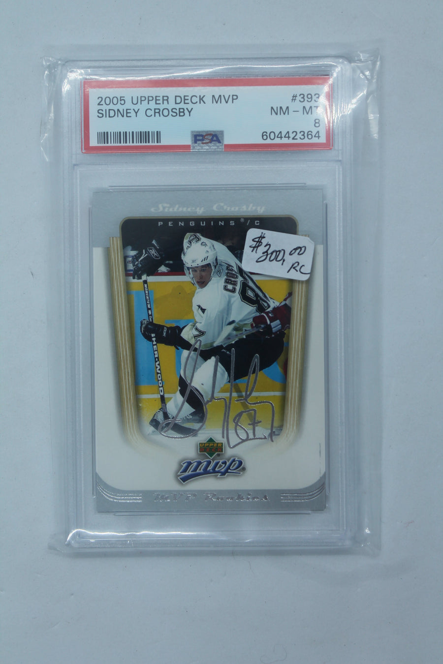 Sidney Crosby Upper Deck MVP Rookie Card - PSA 8 NM-MT