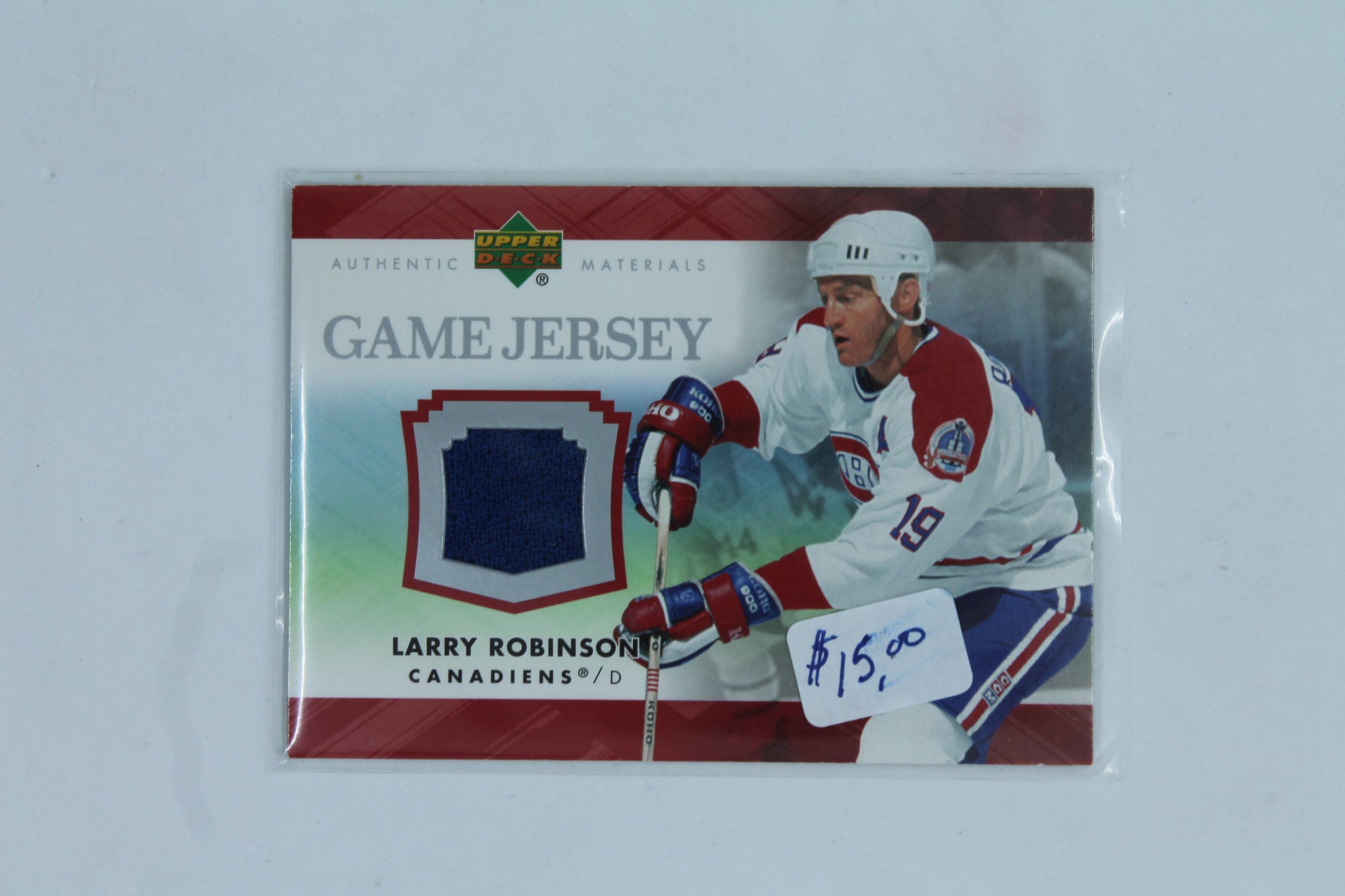 Larry Robinson 2007-08 Upper Deck Game Jersey #J-LR Jersey Card