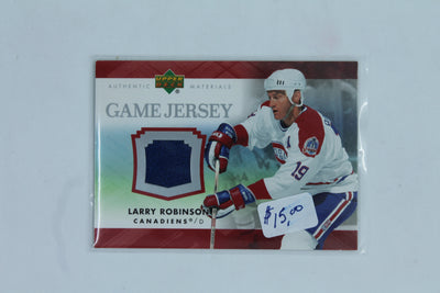Larry Robinson 2007-08 Upper Deck Game Jersey #J-LR Jersey Card