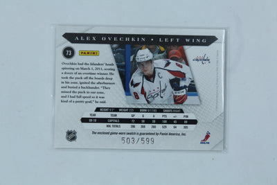 Alex Ovechkin 2010-11 Panini Luxury Suite Jersey Card #503/599