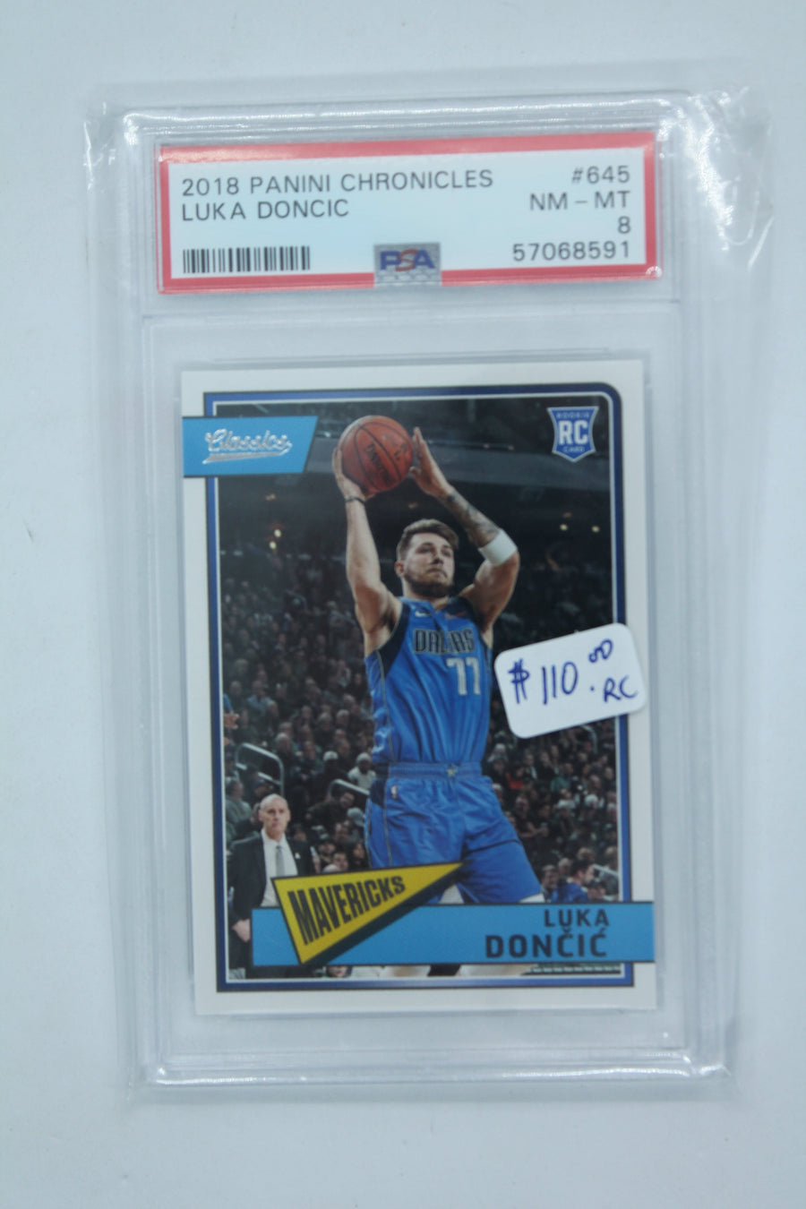 Luka Doncic 2018-19 Panini Chronicles Graded PSA 8 Rookie Card