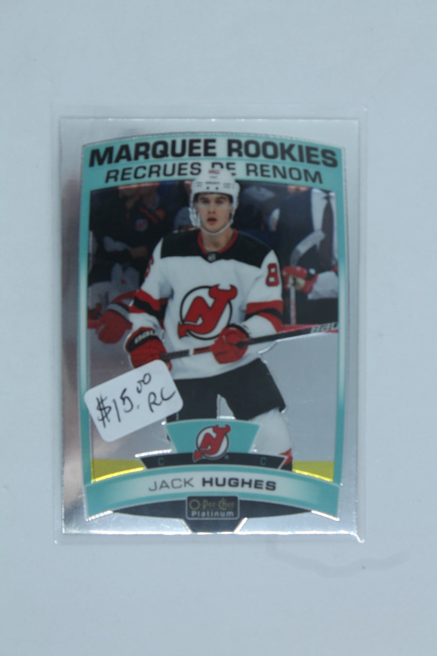 Jack Hughes 2019-20 O-Pee-Chee Platinum Marquee Rookies Rookie Card