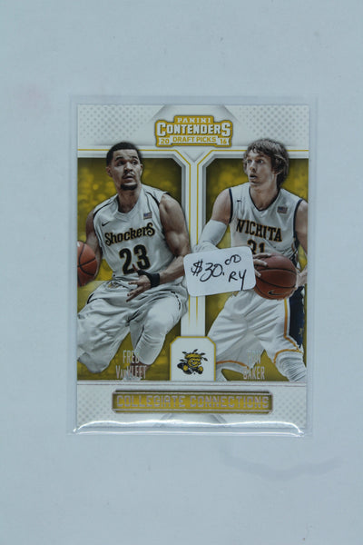 Fred VanVleet 2016-17 Panini Contenders Draft Picks - Collegiate Connections & Ron Baker Rookie Year
