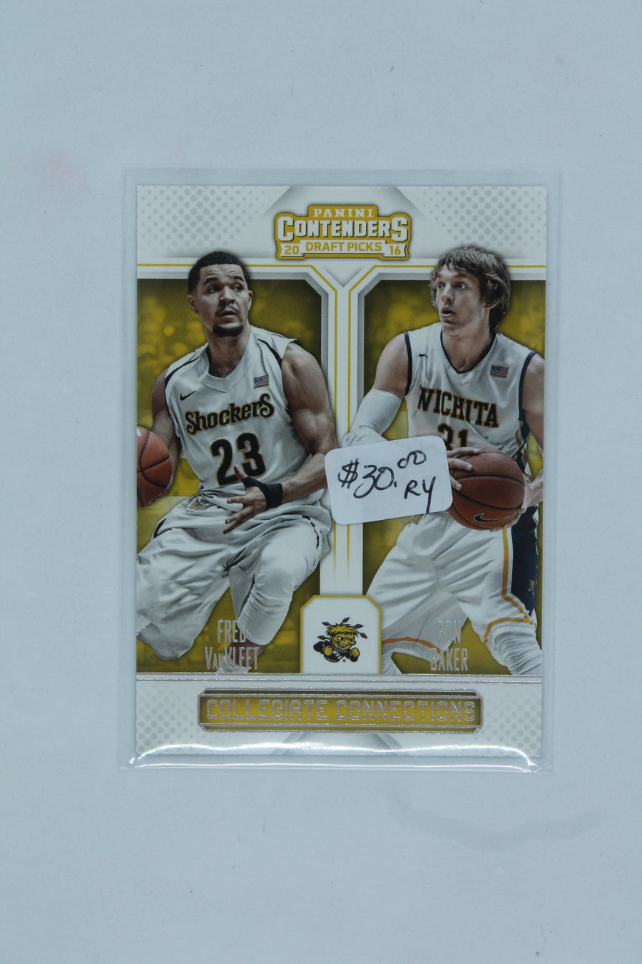 Fred VanVleet 2016-17 Panini Contenders Draft Picks - Collegiate Connections & Ron Baker Rookie Year