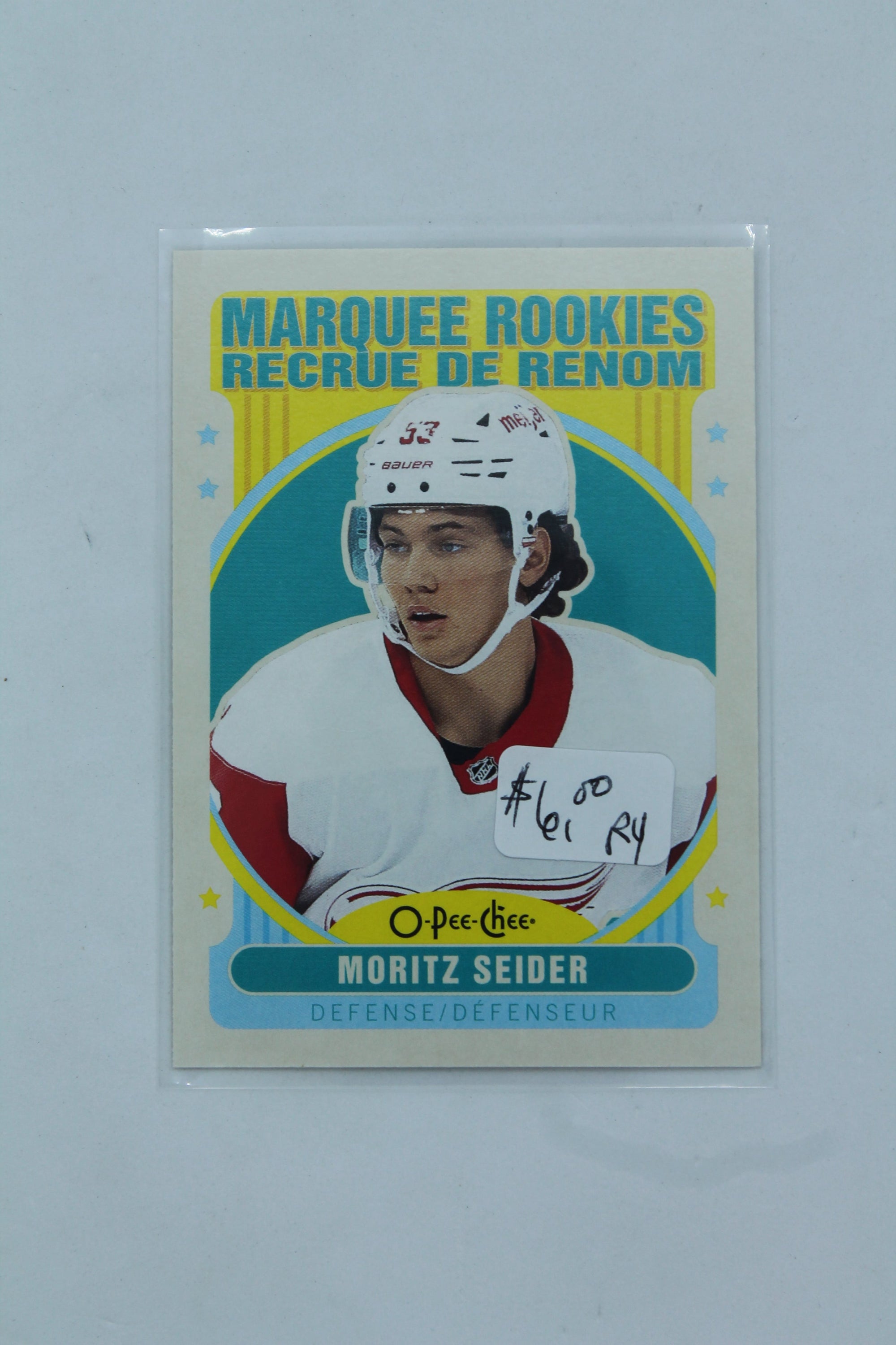 Moritz Seider 2021-22 Upper Deck Series 2 - O-Pee-Chee Update - Retro - Rookie Year