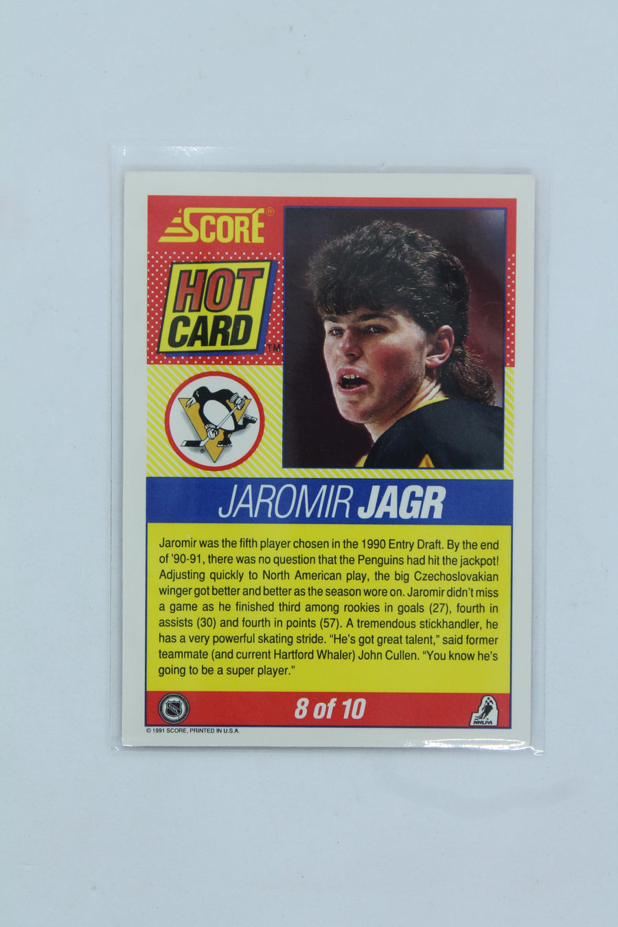 Jaromir Jagr 1991-92 Score - Hot Card #8of10