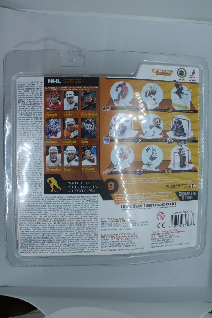 JEREMY ROENICK McFarlane Series 4 Figure PHILADELPHIA FLYERS Hockey