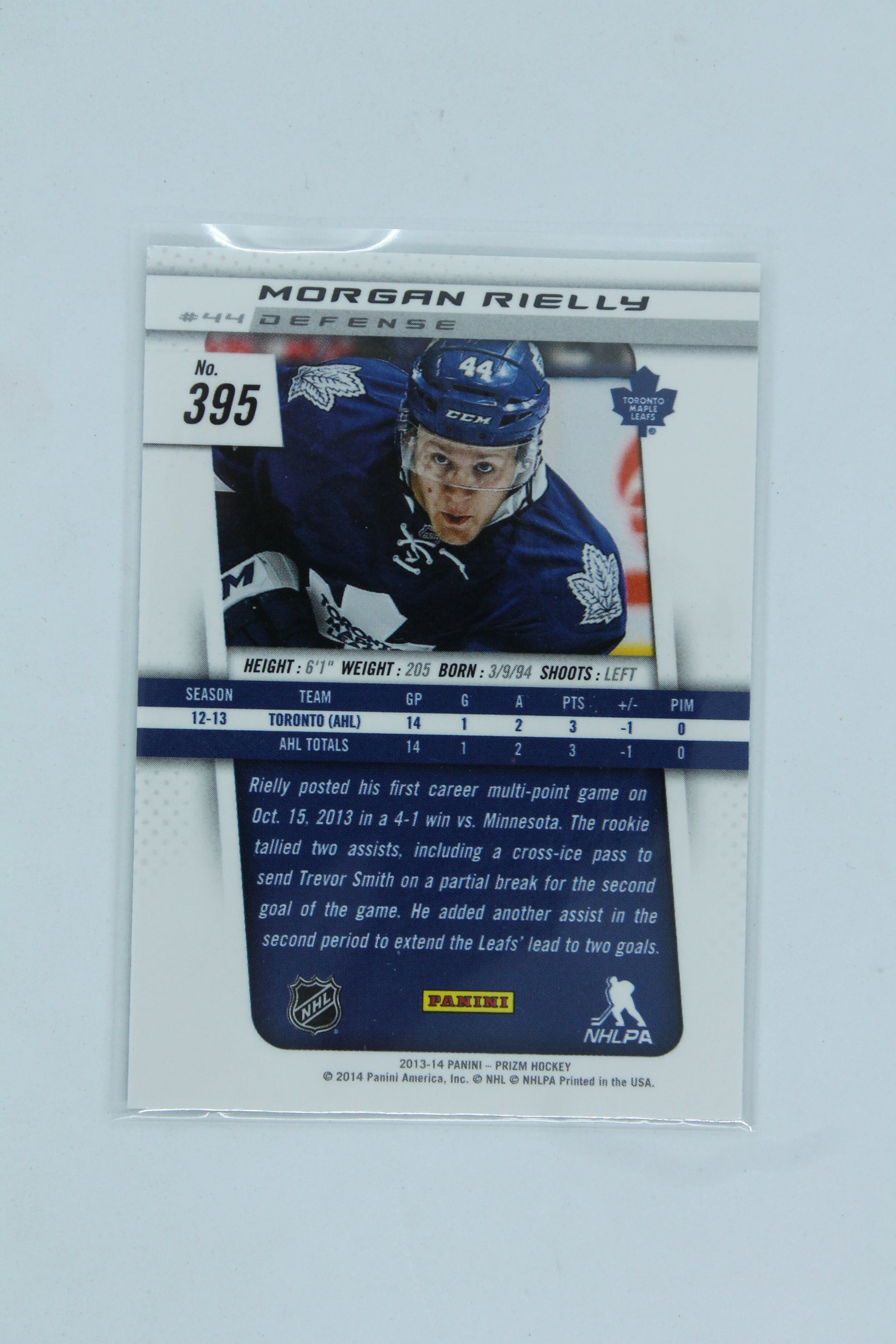 Morgan Rielly 2013-14 Panini Prizm Update Rookie Card
