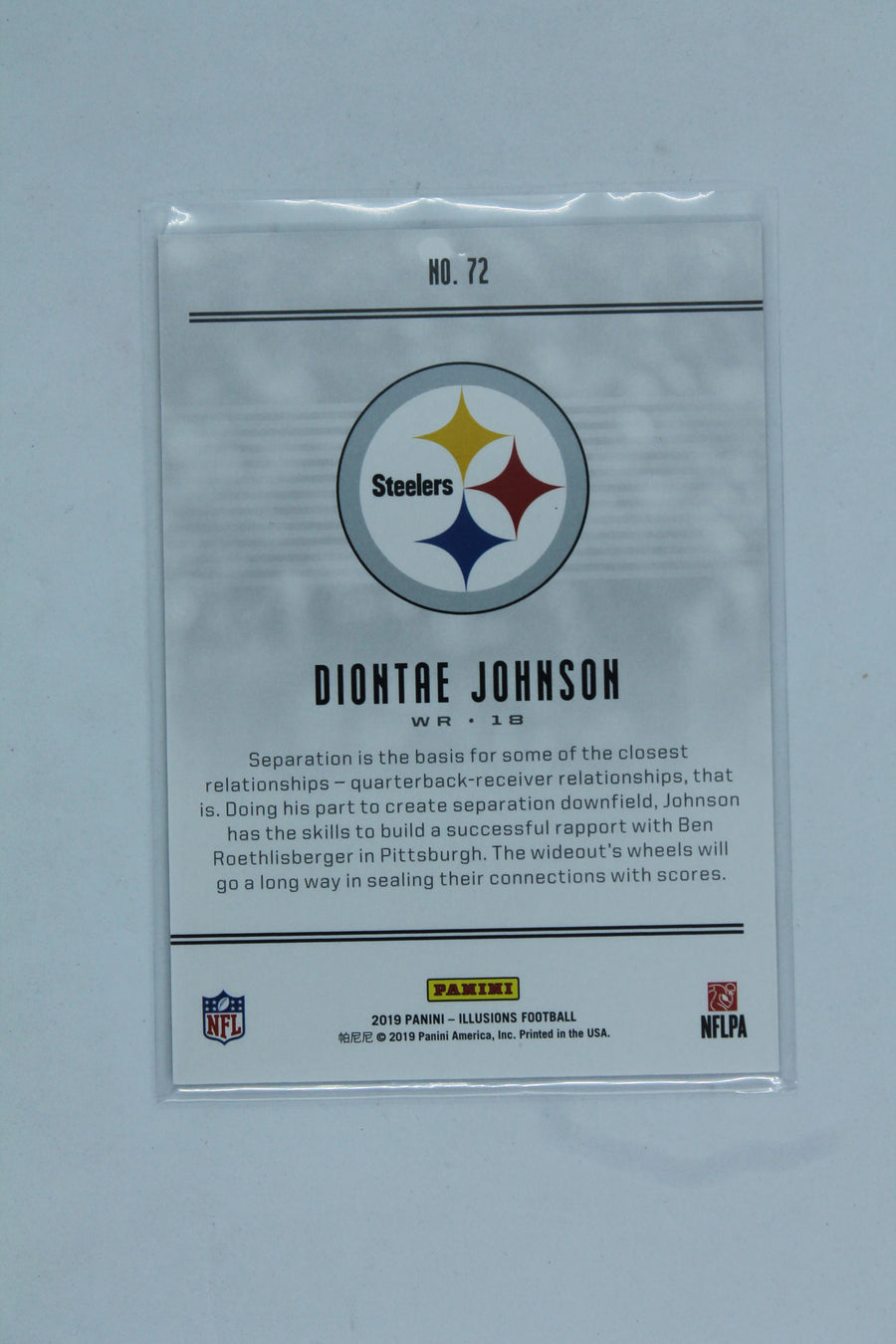 Diontae Johnson 2019 Panini Illusions Rookie Card