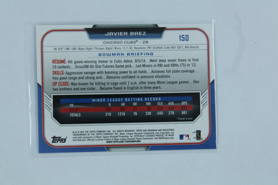 Javier Baez 2015 Bowman Rookie Card