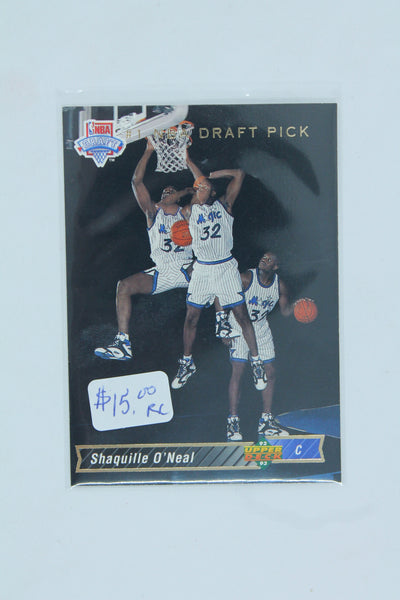 Shaquille O'Neal Upper Deck Trade Card Rookie Card #1