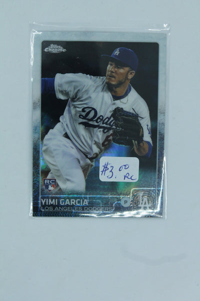 Yimi Garcia 2015 Topps Chrome Prism Refractor Rookie Card