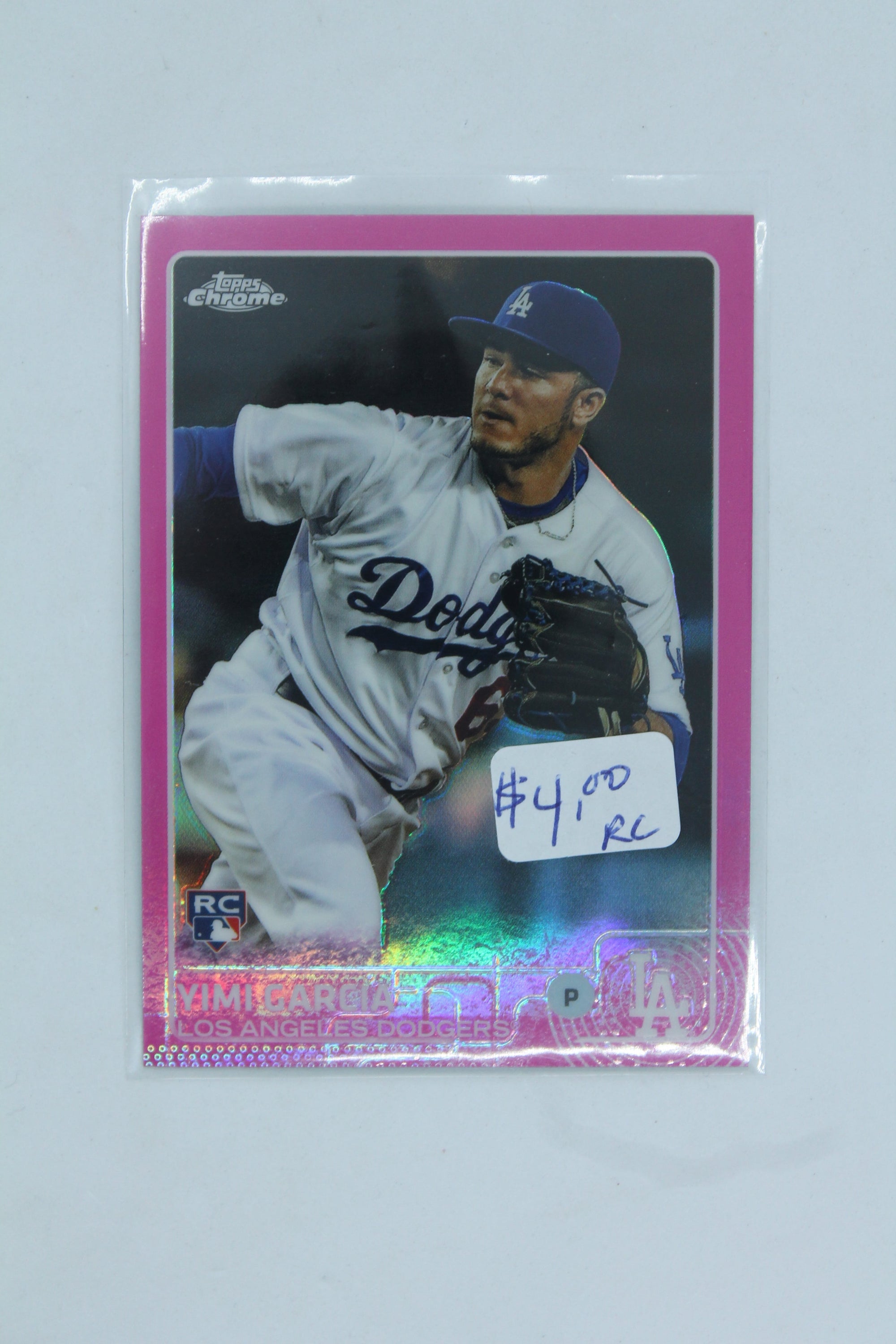 Yimi Garcia 2015 Topps Chrome Pink Refractor Rookie Card