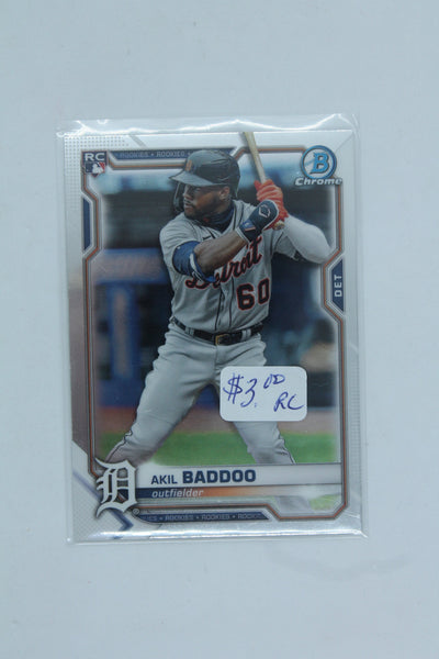 Akil Baddoo 2021 Bowman Chrome Rookie Card