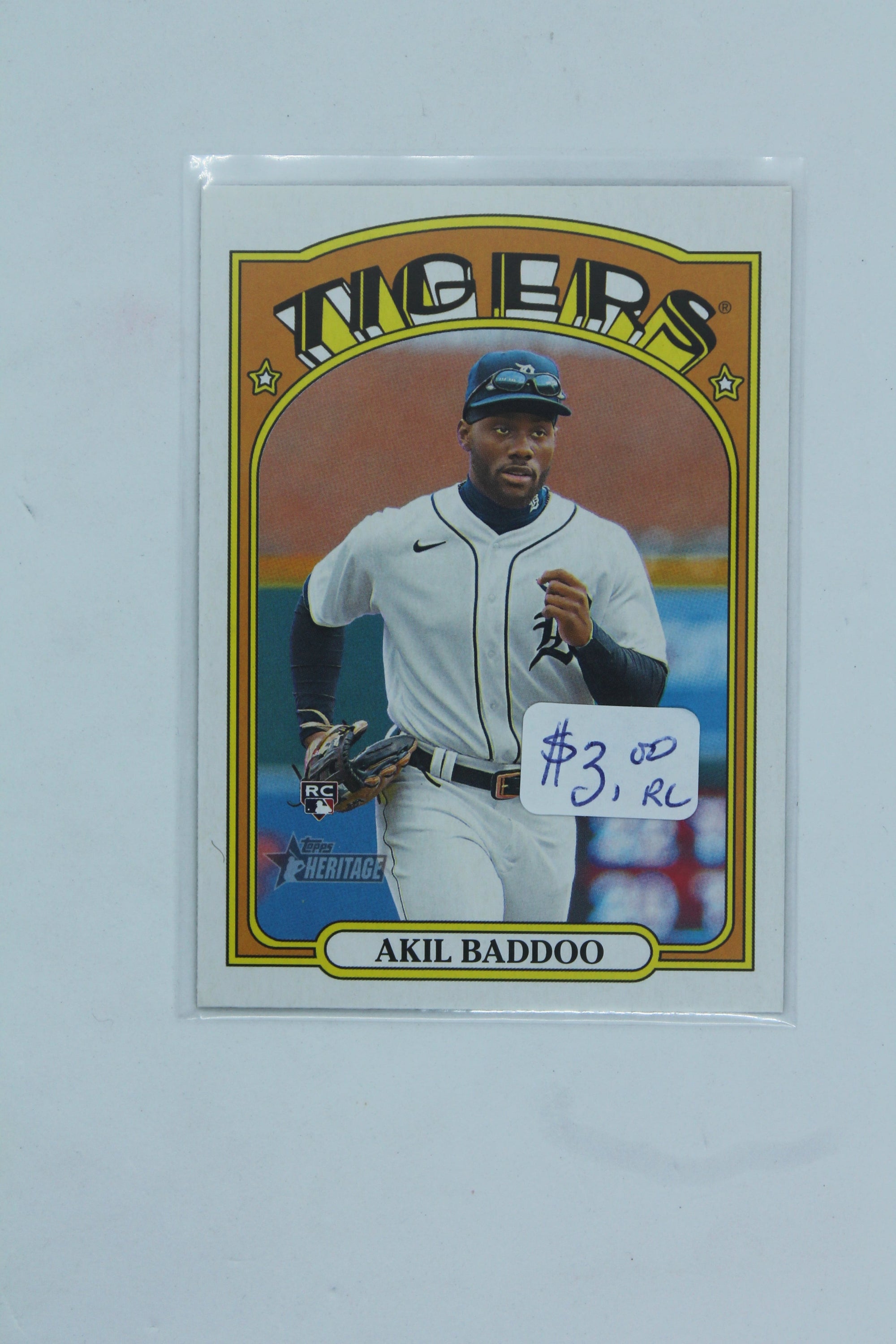 Akil Baddoo 2021 Topps Heritage High Number Rookie Card