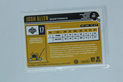 Josh Allen 2018 Panini Classics Rookie Card