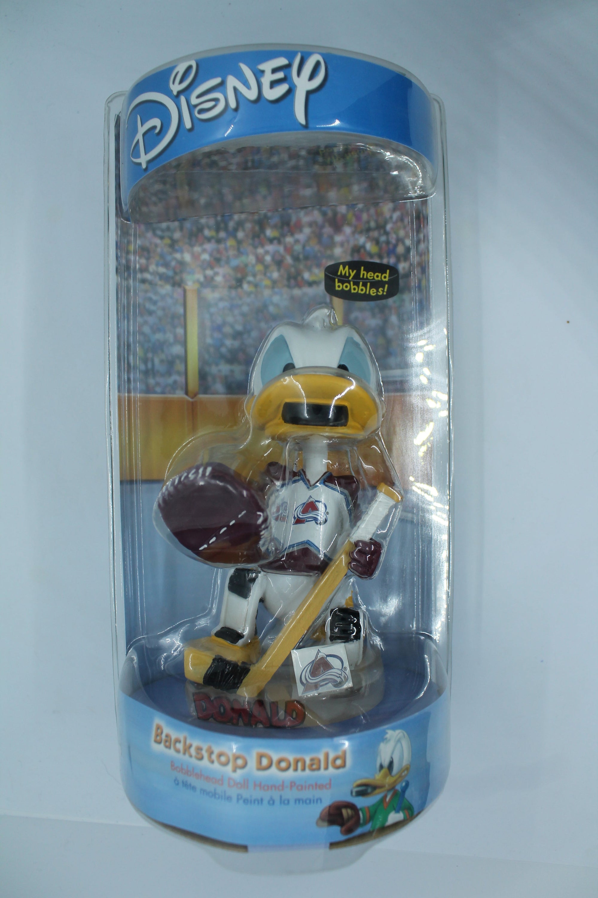 Disney NHL Bobblehead Backstop Donald Colorado Avalanche