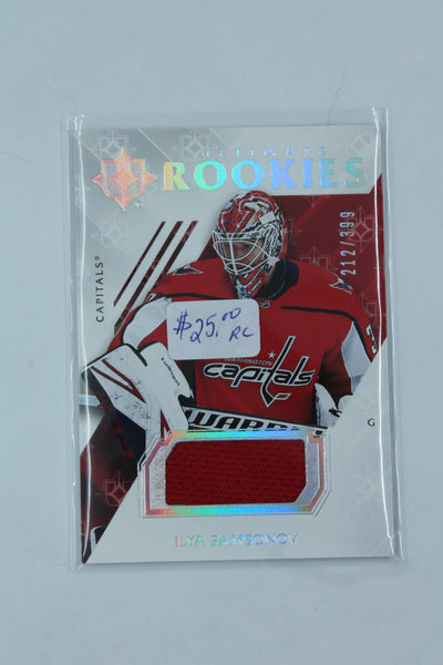 Ilya Samsonov 2018-19 UD Ultimate Collection Rookie Card #212/399