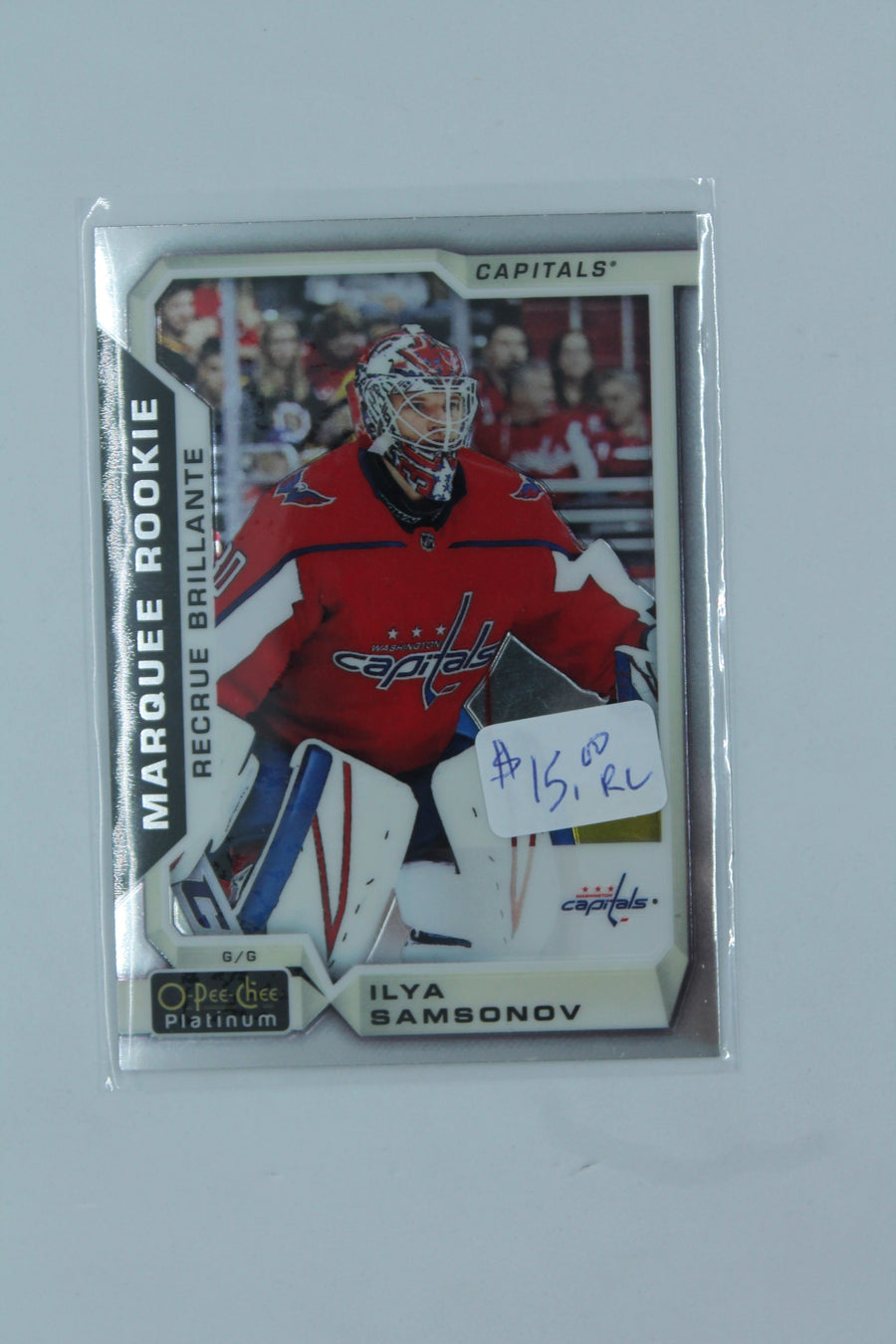 Ilya Samsonov 2018-19 O-Pee-Chee Platinum Rookie Card