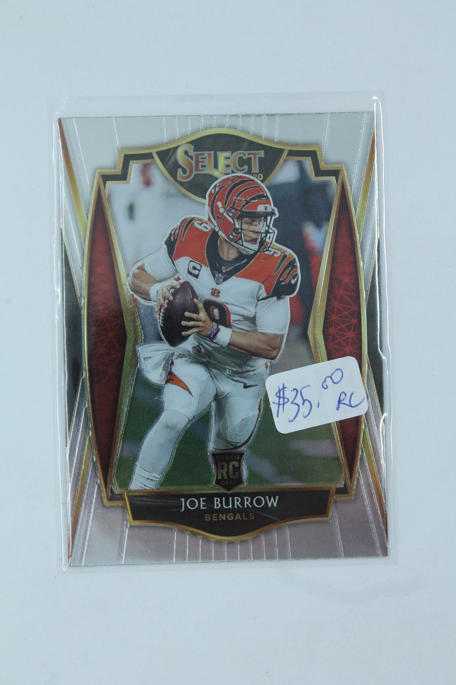 Joe Burrow 2020 Panini Select Premier Level Rookie Card