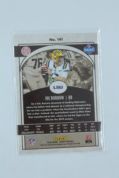 Joe Burrow 2020 Panini Legacy Rookies Rookie Card