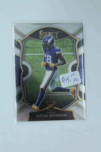 Justin Jefferson 2020 Panini Select Concourse Rookie Card