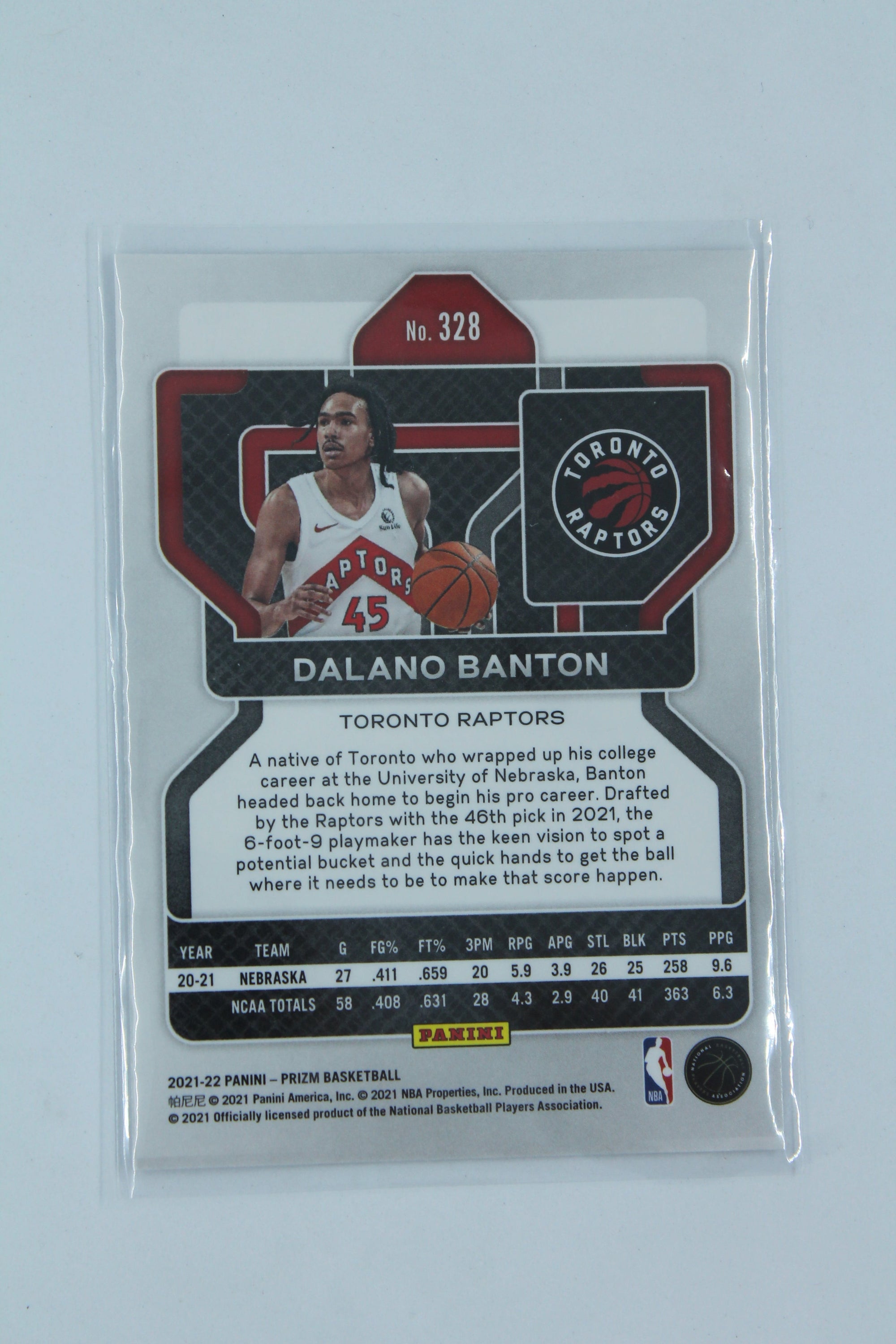 Dalano Banton 2021-22 Panini Prizm Rookie Card