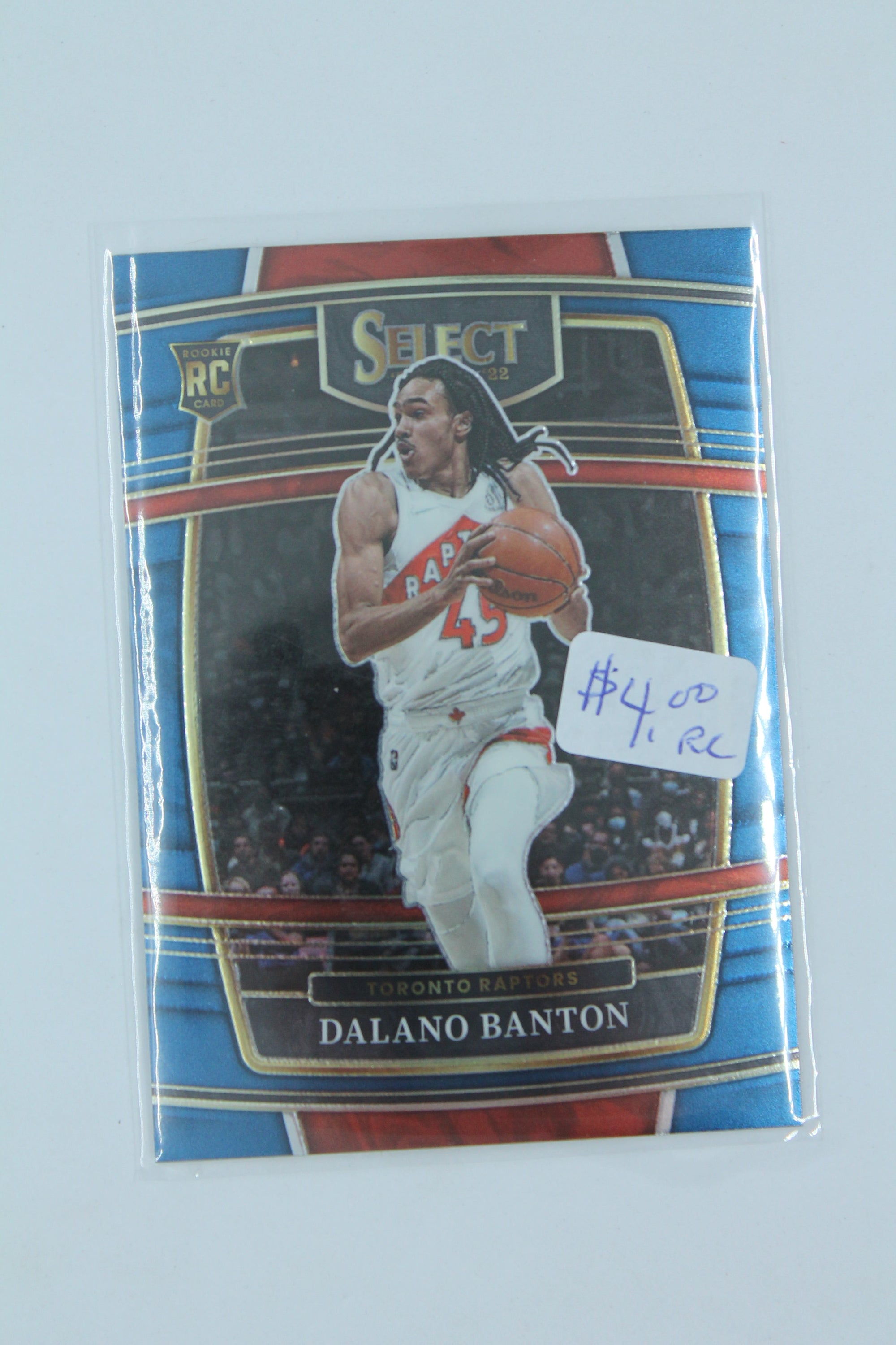 Dalano Banton 2021-22 Panini Select Blue Rookie Card
