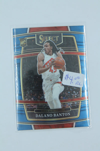 Dalano Banton 2021-22 Panini Select Blue Rookie Card