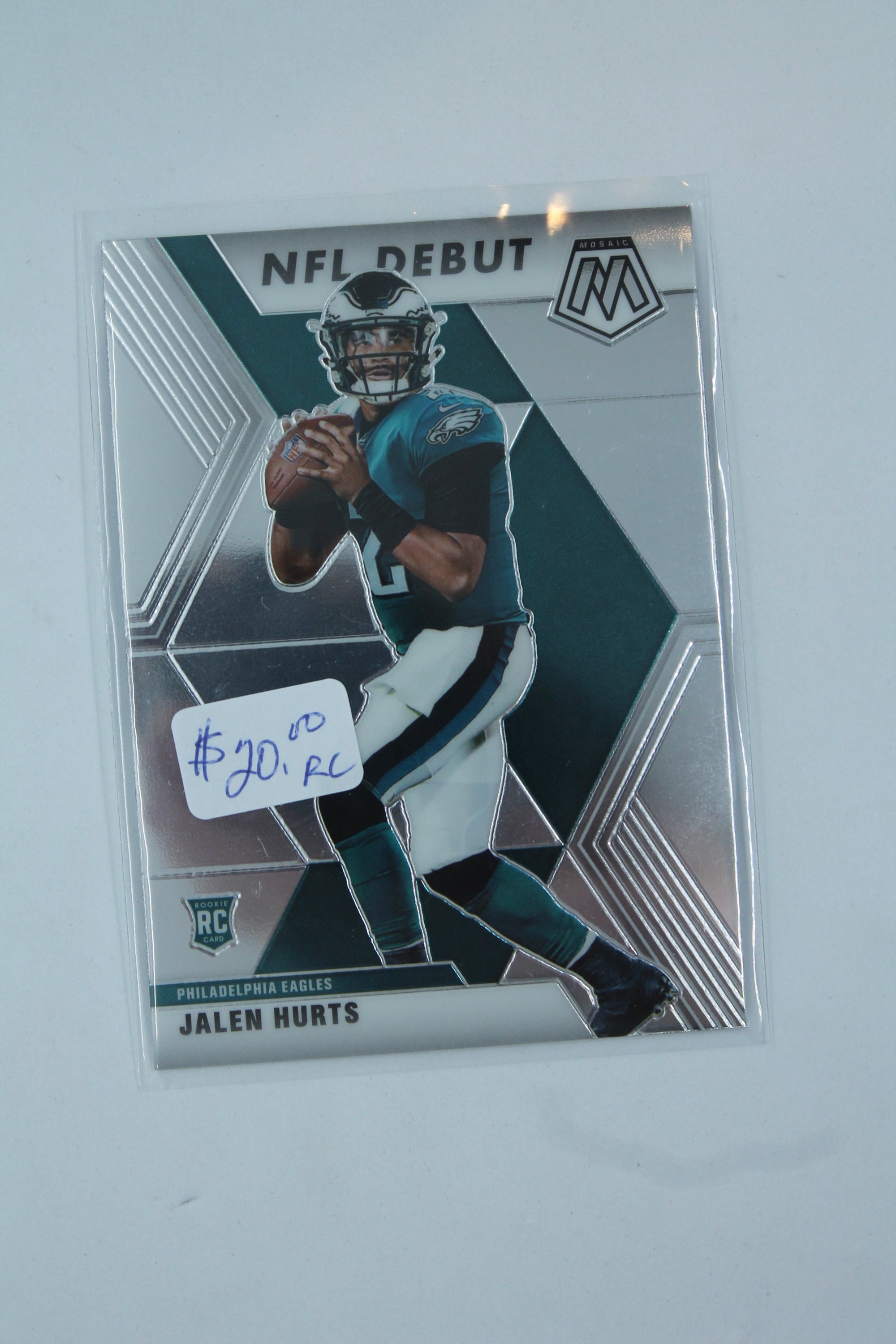 NFL Jalen Hurts Panini Mosaic Rookie Card - Philadelphia Eagles
