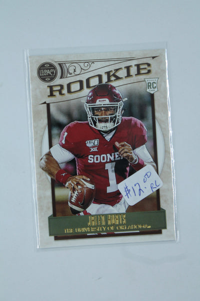 NFL Jalen Hurts Panini Legacy Rookies Rookie Card - Philadelphia Eagles