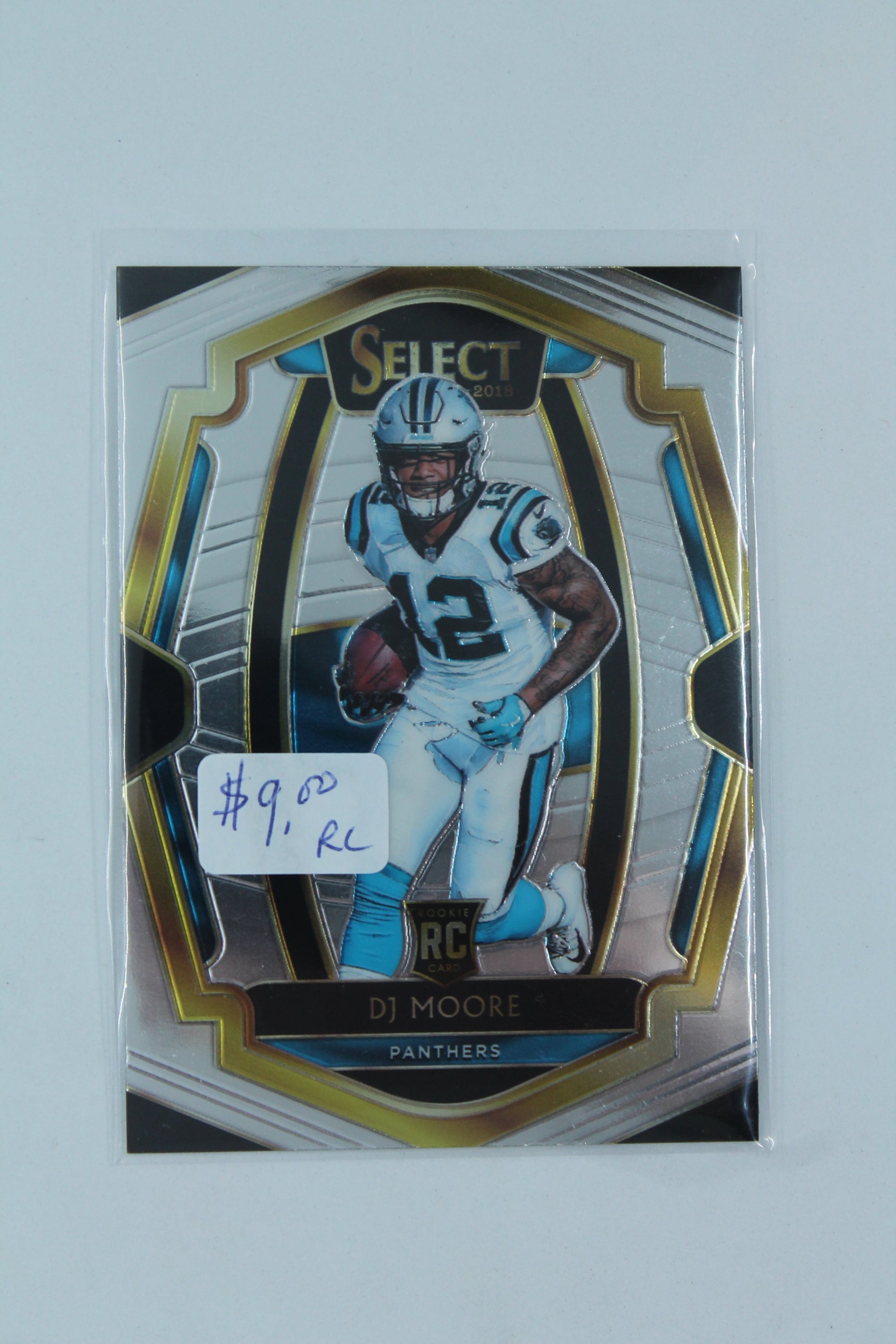 D.J. Moore 2018 Panini Select - Premier Level - Rookie Card