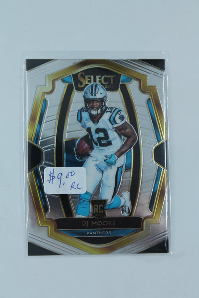 D.J. Moore 2018 Panini Select - Premier Level - Rookie Card