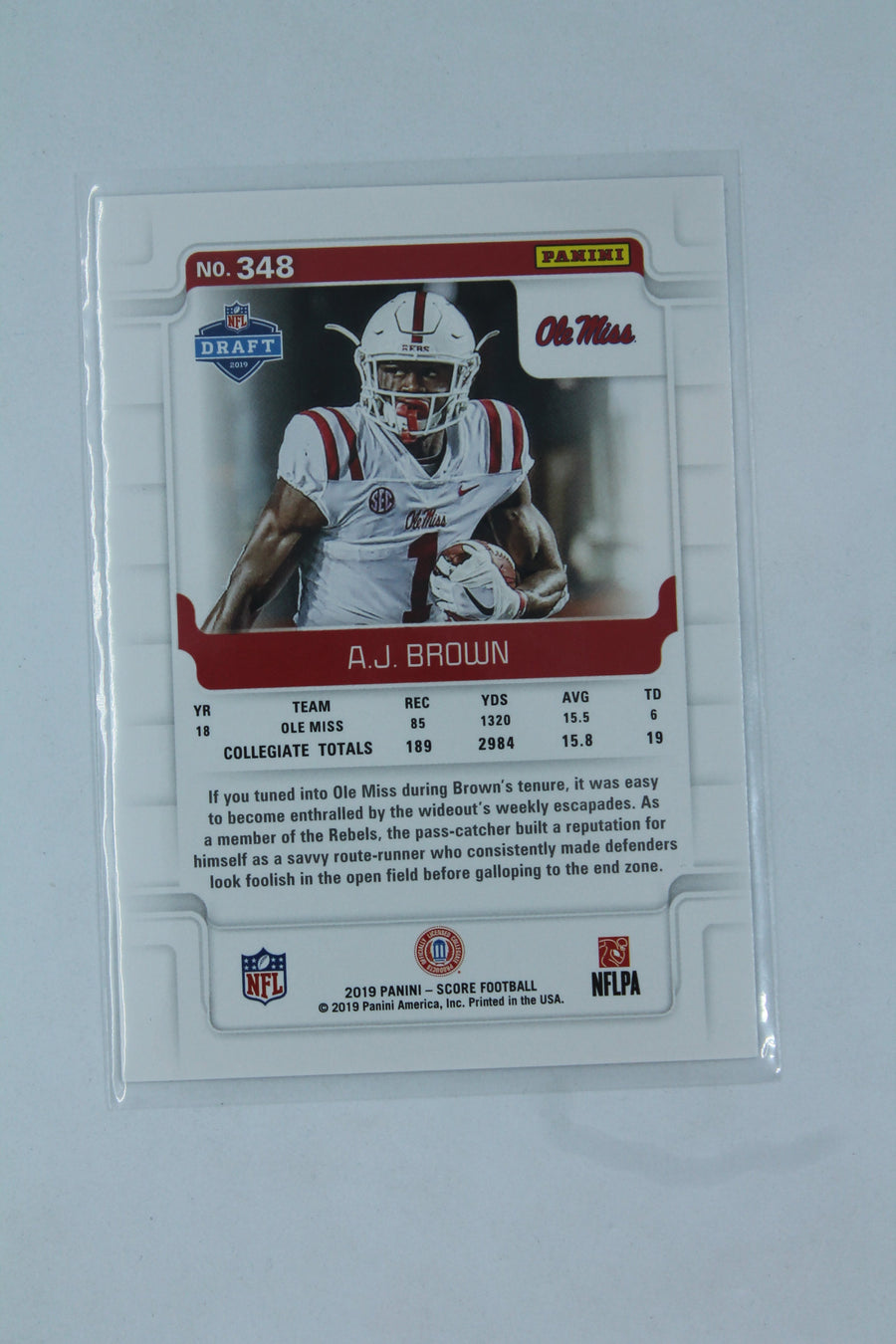 NFL A.J. Brown Score Rookies Rookie Card - Philadelphia Eagles