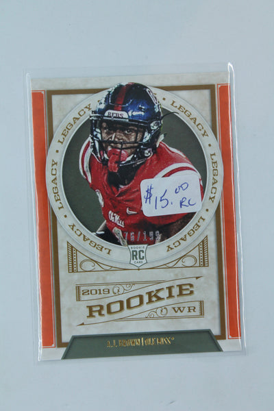 NFL A.J. Brown Panini Legacy Orange Rookies Rookie Card - Philadelphia Eagles #176/199