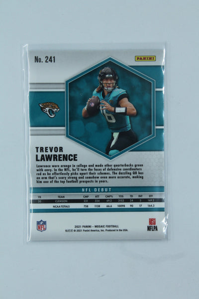 NFL Trevor Lawrence Panini Mosaic Rookie Card - Jacksonville Jaquars
