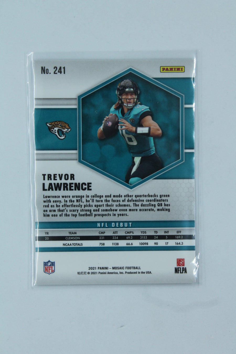 NFL Trevor Lawrence Panini Mosaic Rookie Card - Jacksonville Jaquars