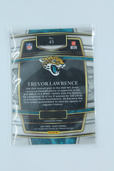 NFL Trevor Lawrence Panini Select Concourse Rookie Card - Jacksonville Jaquars