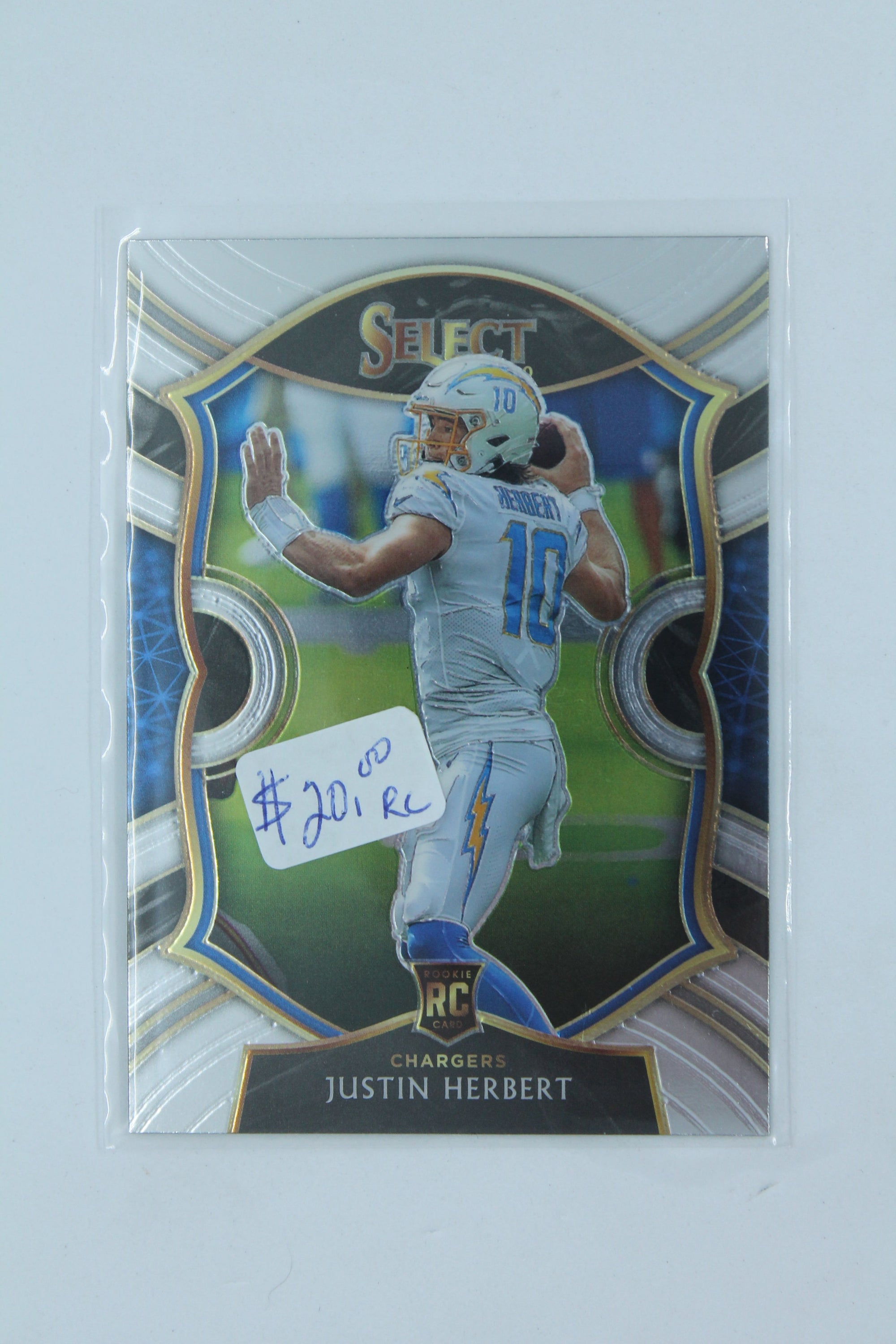 NFL Justin Herbert 2020 Panini Select- Concourse Rookie Card