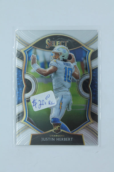 NFL Justin Herbert 2020 Panini Select- Concourse Rookie Card